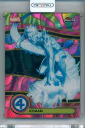 2026 Topps Finest Fantastic Four 65th Anniversary Iceman #BL-041 1960s Blacklight Variation Neon Purple Lava Refractor Parallel【43/75】