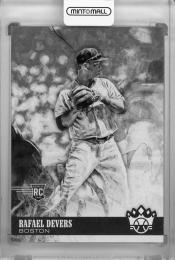 2018 Panini Diamond Kings Boston Rafael Devers Base Black & White Variation (RC)