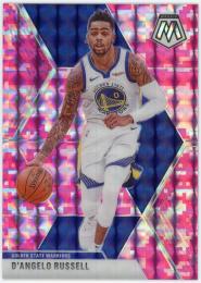 2019-20 Panini Mosaic Mosaic Pink Camo #90 D'Angelo Russell