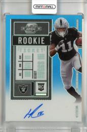 2020 PANINI Contenders Optic Teal #105 Autograph Henry Ruggs III Las Vegas Raiders 【90/99】