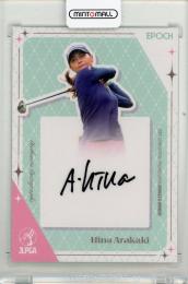 2025 EPOCH JLPGA ROOKIES & WINNERS 新垣比菜 直筆サインカード【08/10】