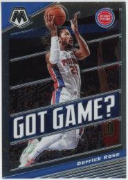 2019-20 Panini Mosaic Got Game? #2 Derrick Rose
