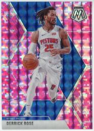 2019-20 Panini Mosaic Mosaic Pink Camo #67 Derrick Rose