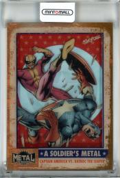 2024 Upper Deck SkyBox Marvel Metal Universe  Avengers A Soldier's Metal #SM18 Batroc the Leaper