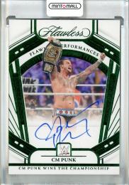 2024 Panini Flawless WWE CM Punk Flawless Performances Emerald #24【1/5】《※角ダメージあり》