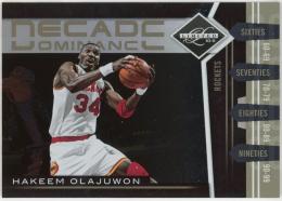 2010-11 Limited Decade Dominance #9 Hakeem Olajuwon 037/149