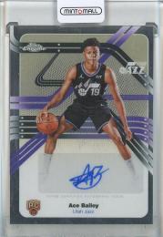 2025-26 Topps Chrome Ace Bailey Next Stop Signatures #NSAB Utah Jazz