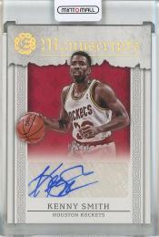 2016-17 Panini Excalibur Kenny Smith Manuscripts Autographs Holo Gold #28【9/10】 Houston Rockets