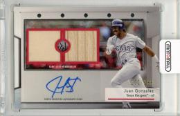 2024 TOPPS Museum Collection Juan Gonzalez Signature Swatches Dual Relic Autographs #SWDRAJGO【202/299】 Texas Rangers