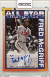 2025 TOPPS Fred McGriff 1990 Topps All Star Autographs #90ASFM Atlanta Braves