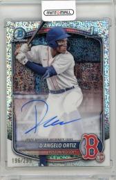 2025 BOWMAN Chrome Prospect D'Angelo Ortiz Autographs Speckle Refractors #CPADO【196/299】 Boston Red Sox