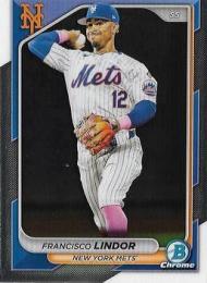 2024 Bowman Chrome MLB #35 Francisco Lindor レギュラーカード