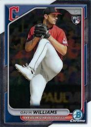 2024 Bowman Chrome MLB #77 Gavin Williams レギュラーカード RC