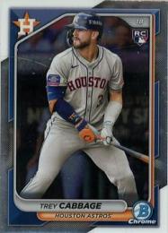 2024 Bowman Chrome MLB #100 Trey Cabbage レギュラーカード RC