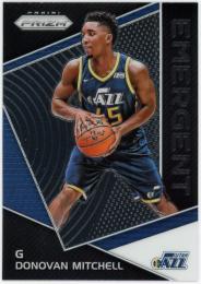 2017-18 Panini Prizm Emergent #EMDON Donovan Mitchell