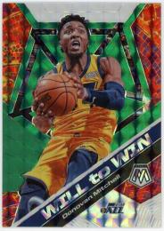 2019-20 Panini Mosaic Will to Win Mosaic Green #16 Donovan Mitchell
