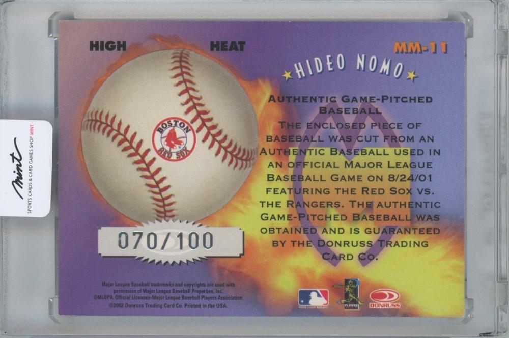 ミントモール / MINT 横浜店 / 2002 DONRUSS Originals Mound Marvels High Heat Ball ...