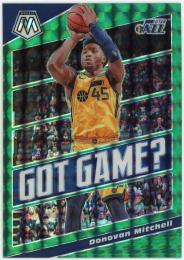 2019-20 Panini Mosaic Got Game? Mosaic Green #18 Donovan Mitchell
