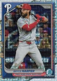 2024 Bowman Chrome MLB #40 Bryce Harper【Mojo Refractors/パラレル】レギュラーカード