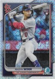 2024 Bowman Chrome MLB #61 Masyn Winn【Mojo Refractors/パラレル】レギュラーカード RC