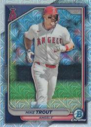 2024 Bowman Chrome MLB #82 Mike Trout【Mojo Refractors/パラレル】レギュラーカード