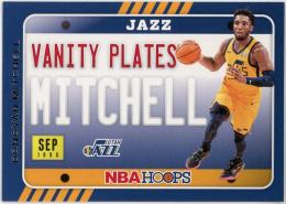 2020-21 Hoops Vanity Plates #13 Donovan Mitchell