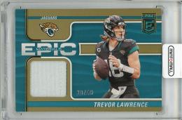 【角に若干白欠けあり】2024 PANINI Donruss Elite Trevor Lawrence Player Worn Material【20/49】