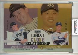 2026 BBM Rookie Edition 立石正広/山崎太陽 CLOSE RELATIONSHIP 金紙ホロ箔サイン【18/50】 阪神タイガース/東京ヤクルトスワローズ