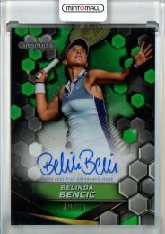 2024 Topps Graphite Graphite Belinda Bencic Signatures Green Refractors #GSBBE Auto【42/75】《※傷あり》