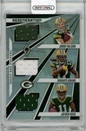 【表面左下角若干難あり】2024 PANINI Absolute Jordy Nelson & Davante Adams & Jayden Reed Memorabilia【147/150】