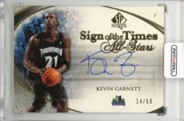 2005-06 UPPER DECK SP Authentic  Kevin Garnett Sign of the Times All-Stars #KG 【14/50】 Minnesota Timberwolves