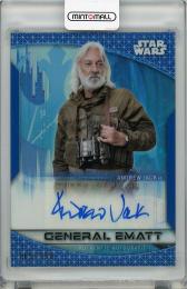 2020 TOPPS STAR WARS Chrome  Andrew Jack As General Ematt Autograph 105/150