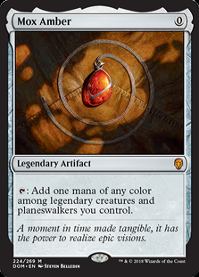 MTG モックス・アンバー プレリリース foil 日本語 FOIL】【日】モックス・アンバー/Mox Amber[無色MR]【DOM