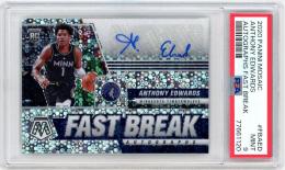 2020-21 Panini Mosaic Basketball Anthony Edwards Autographs Fast Break #98 RC【PSA9】 Minnesota Timberwolves
