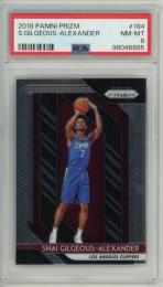 2018-19 Panini Prizm Shai Gilgeous-Alexander Base RC #184【PSA 8 NM-MT】