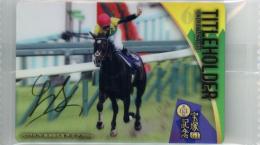 サラブレッドホースコレクション ツインウエハース 第4R タイトルホルダー / 横山和生 金箔サインカード