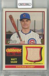 2025 Topps Heritage Matt Shaw Clubhouse Collection Relics RC #CCRMS