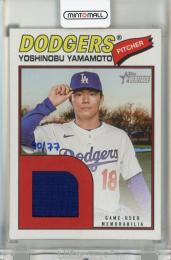 2026 Topps Heritage Yoshinobu Yamamoto Real One Relics Red #RORYY