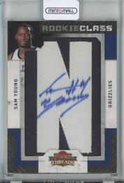 2009-10 Panini Threads Sam Young #131 AU RC【309/365】 Memphis Grizzlies