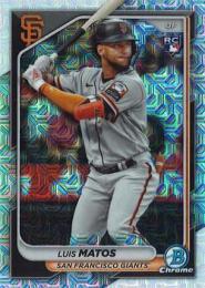 2024 Bowman MLB #12 Luis Matos【Mega Box Chrome Mojo Refractors/パラレル】レギュラーカード RC