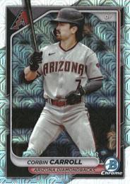 2024 Bowman MLB #25 Corbin Carroll【Mega Box Chrome Mojo Refractors/パラレル】レギュラーカード