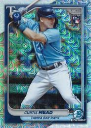2024 Bowman MLB #28 Curtis Mead【Mega Box Chrome Mojo Refractors/パラレル】レギュラーカード RC