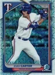 2024 Bowman MLB #46 Evan Carter【Mega Box Chrome Mojo Refractors/パラレル】レギュラーカード RC