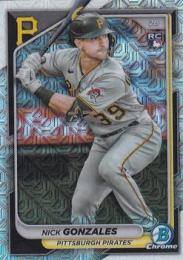 2024 Bowman MLB #62 Nick Gonzales【Mega Box Chrome Mojo Refractors/パラレル】レギュラーカード RC