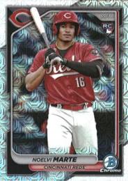 2024 Bowman MLB #80 Noelvi Marte【Mega Box Chrome Mojo Refractors/パラレル】レギュラーカード RC