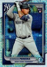 2024 Bowman MLB #93 Everson Pereira【Mega Box Chrome Mojo Refractors/パラレル】レギュラーカード RC