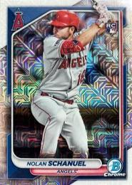 2024 Bowman MLB #81 Nolan Schanuel【Mega Box Chrome Mojo Refractors/パラレル】レギュラーカード RC