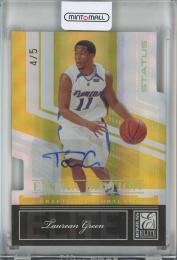 2007 Panini Donruss Elite  Taurean Green Extra Edition Signature Status Gold #61【4/5】