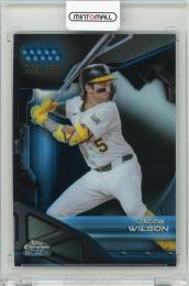 2026 Topps Chrome Black Jacob Wilson Blue Refractor【139/150】 Athletics