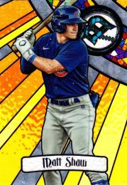 2023 Bowman Chrome Draft MLB #BGA-7 Matt Shaw インサートカード Glass
